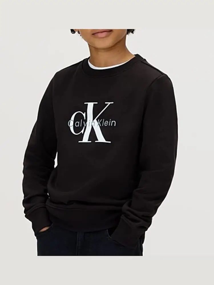 ck monogram terry cn sweatshirt