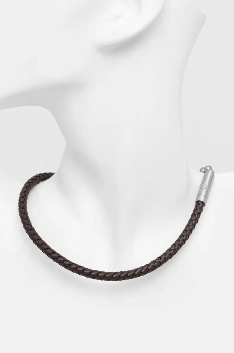 collana uomo 35100023 Marrone miniatura 2