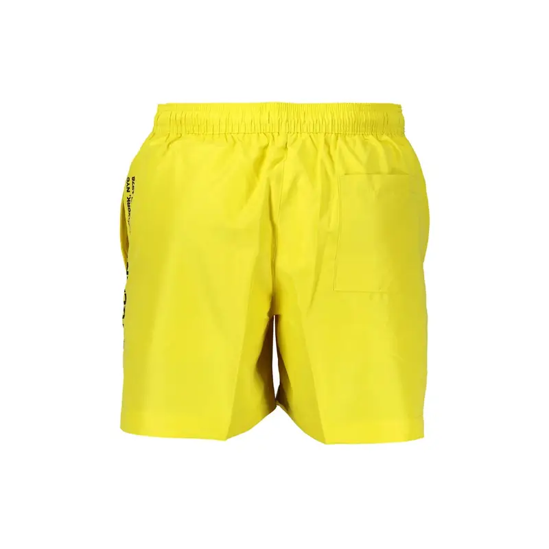 Costume da Mare Uomo Giallo Stampa Logo miniatura 2