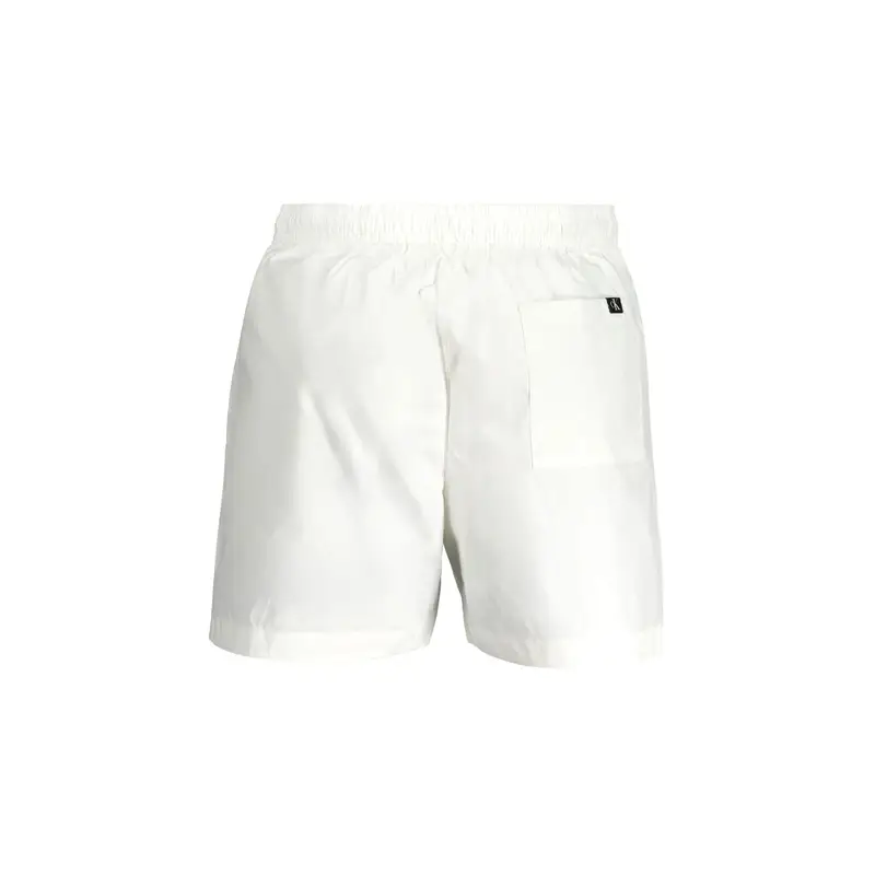 Costume Mare Uomo Bianco Stampa Logo miniatura 2