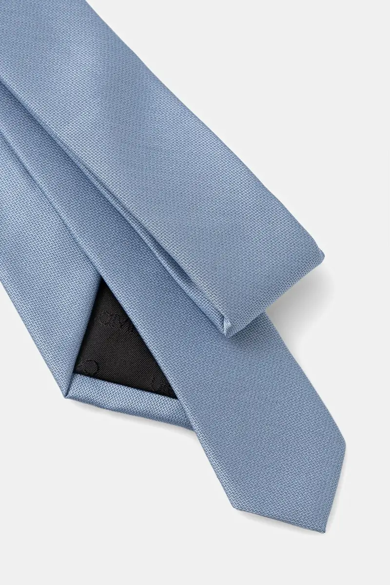 cravatta con aggiunta di seta Blu miniatura 2