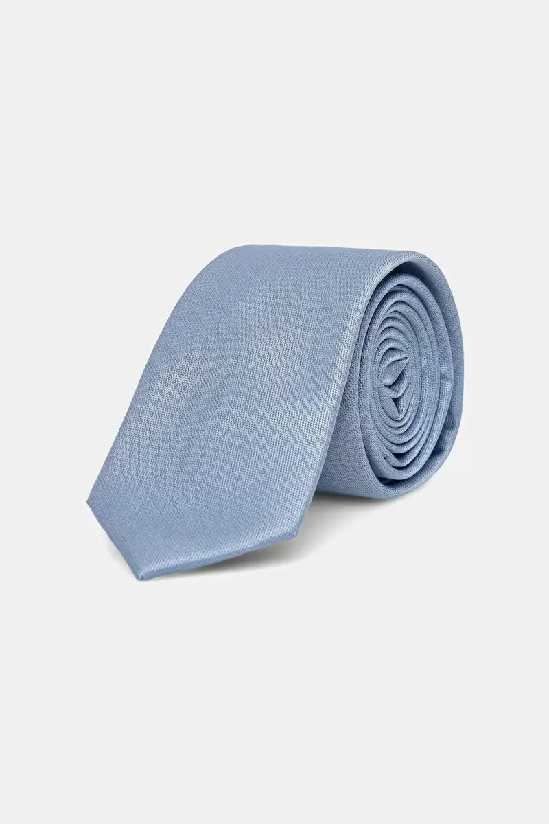 cravatta con aggiunta di seta Blu