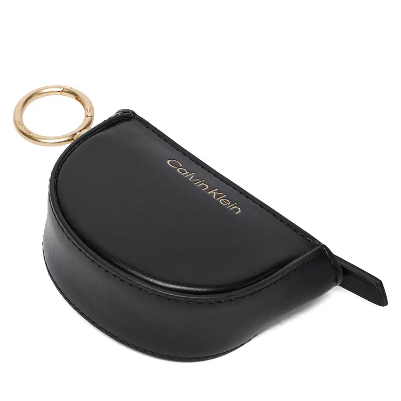 Custodia per chiavi Calvin Klein Ck Embossed Mini Pouch Bag Charm LV04F1190G Nero