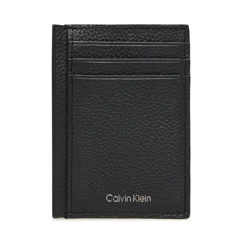 Custodie per carte di credito Calvin Klein Foil Emboss Ns Card Case LV04D1061G Nero