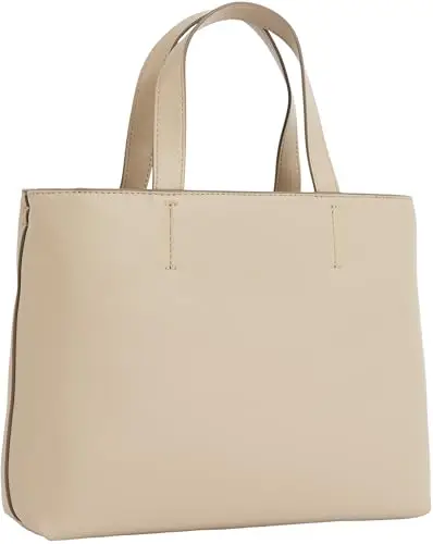 Calvin Klein Donna Borsa Tote Bag Sculpted Mini con Logo, Grigio (Crockery), Taglia Unica miniatura 2