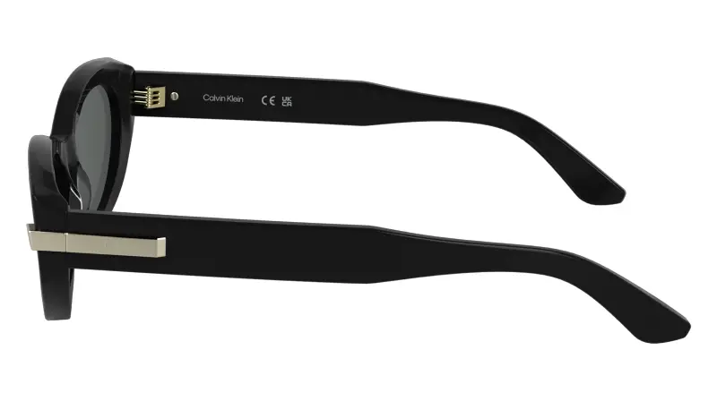 Donna Calvin Klein CK25502S N 001 Occhiali da sole Acetato Nero Cat Eye Normale miniatura 3