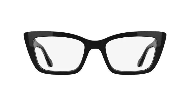 Donna Calvin Klein CK25549 001 Montature da vista Acetato Nero Cat Eye Normale miniatura 2