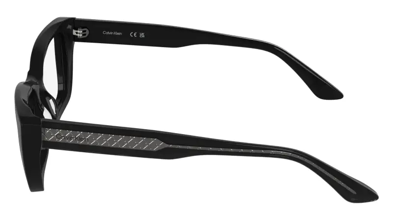 Donna Calvin Klein CK25549 001 Montature da vista Acetato Nero Cat Eye Normale miniatura 3