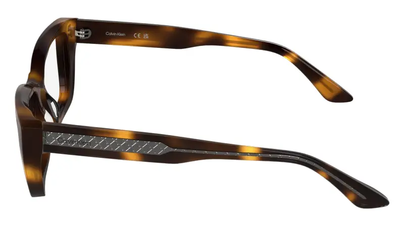 Donna Calvin Klein CK25549 240 Montature da vista Acetato Havana Cat Eye Normale miniatura 3