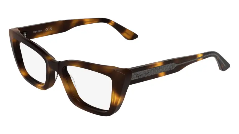 Donna Calvin Klein CK25549 240 Montature da vista Acetato Havana Cat Eye Normale