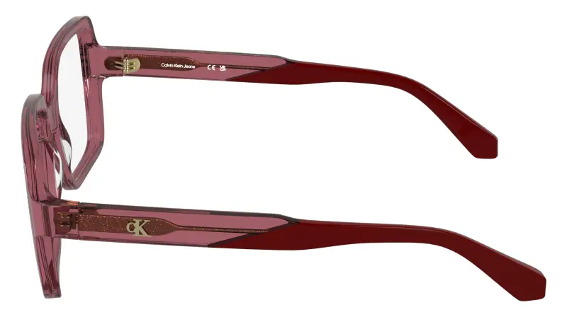 Donna Calvin Klein CKJ26613 600 Montature da vista Acetato Rosso Squadrata Normale miniatura 3