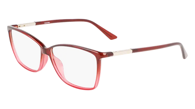 Calvin Klein Donna CK21524 605 Montature da vista Iniettato Bordeaux  Squadrata Normale Fotocromatiche