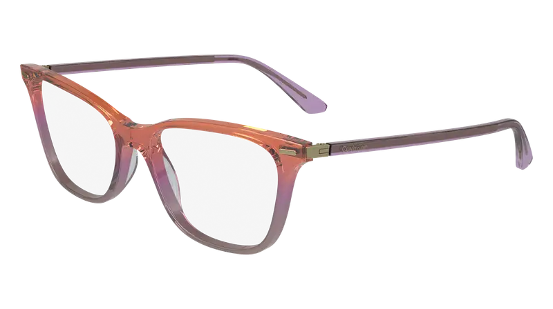 Calvin Klein Donna CK23544 815 Montature da vista Acetato Arancione  Squadrata Normale Normale