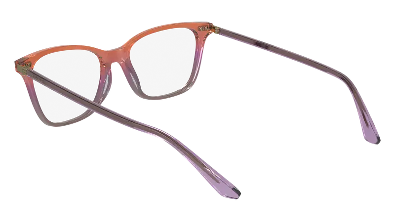 Calvin Klein Donna CK23544 815 Montature da vista Acetato Arancione Squadrata Normale Normale miniatura 2