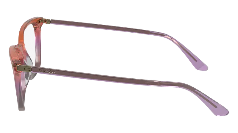 Calvin Klein Donna CK23544 815 Montature da vista Acetato Arancione Squadrata Normale Normale miniatura 3