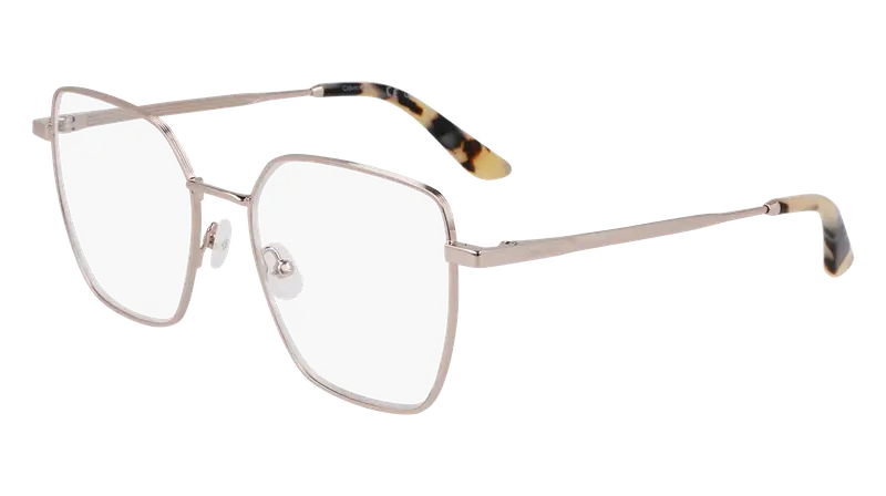 Calvin Klein Donna CK24105 716 Montature da vista Metallo Oro  Squadrata Normale