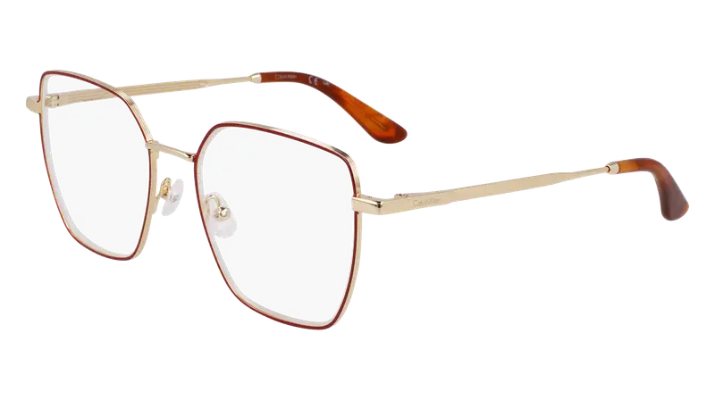 Calvin Klein Donna CK24105 718 Montature da vista Metallo Oro  Squadrata Normale