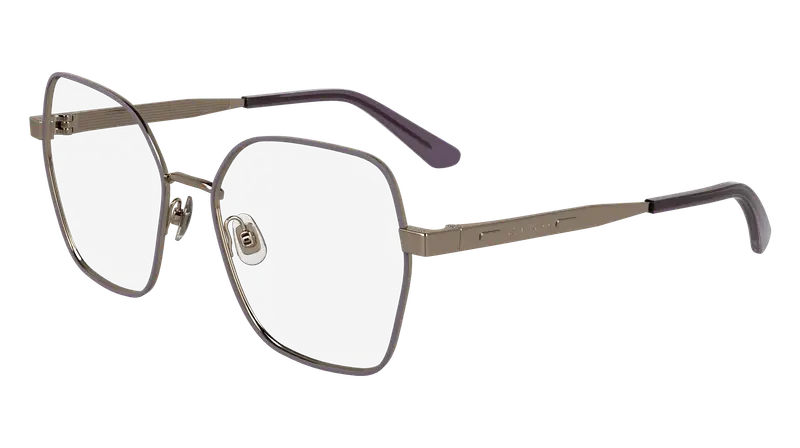 Calvin Klein Donna CK24112 772 Montature da vista Metallo Oro  Squadrata Normale