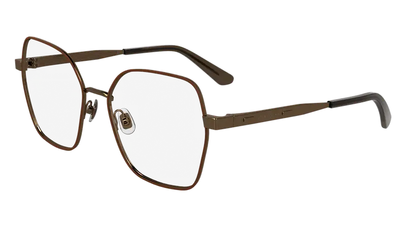 Calvin Klein Donna CK24112 783 Montature da vista Metallo Oro  Squadrata Normale