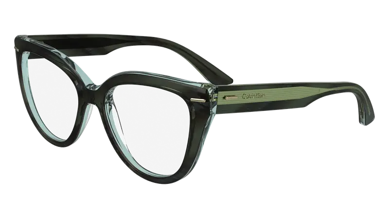 Calvin Klein Donna CK24514 031 Montature da vista Acetato Grigio Farfalla Normale