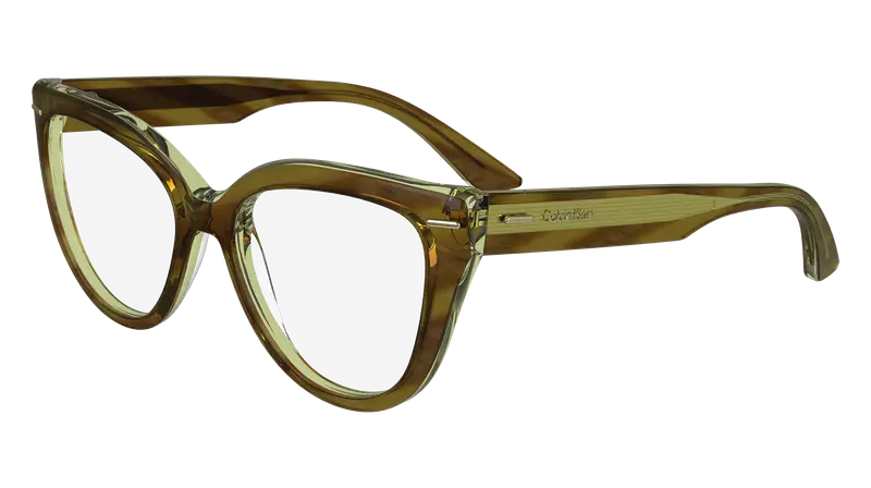 Calvin Klein Donna CK24514 216 Montature da vista Acetato Marrone Farfalla Normale