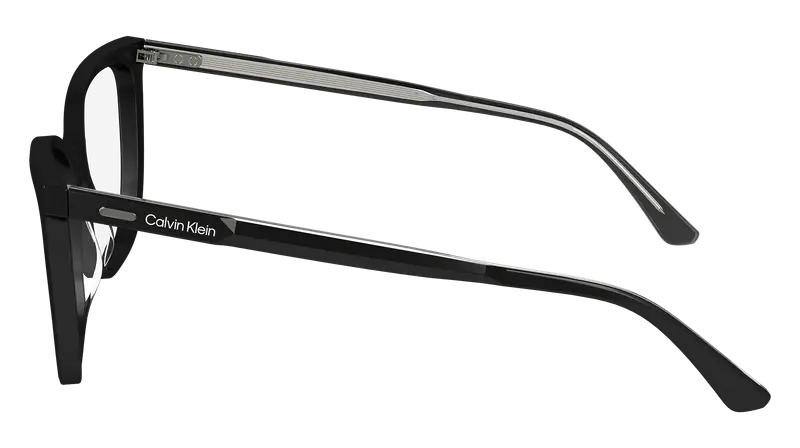 Calvin Klein Donna CK24520 001 Montature da vista Acetato Nero Squadrata Normale miniatura 2