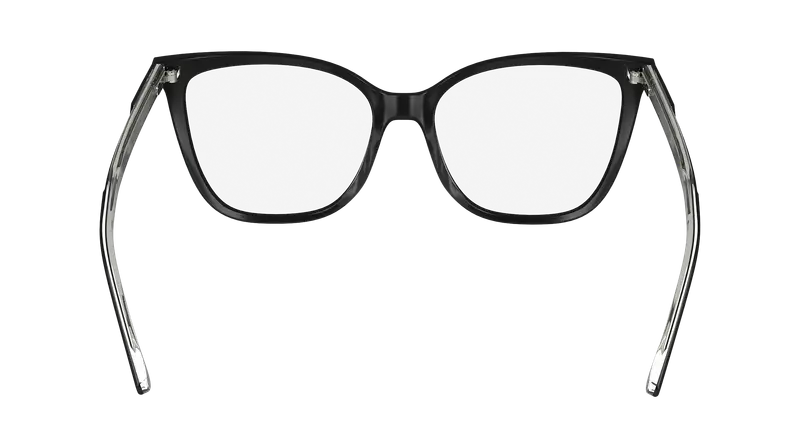 Calvin Klein Donna CK24520 001 Montature da vista Acetato Nero Squadrata Normale miniatura 3