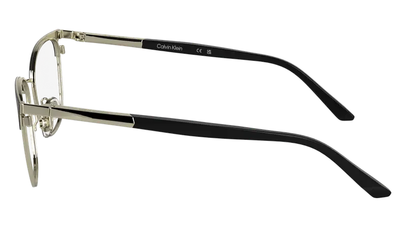 Calvin Klein Donna CK25105 001 Montature da vista Metallo Nero Cat Eye Normale miniatura 2