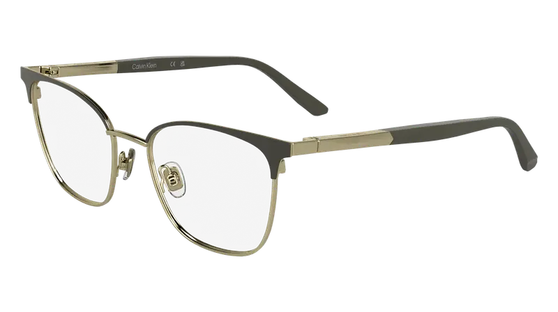 Calvin Klein Donna CK25105 035 Montature da vista Metallo Grigio Cat Eye Normale