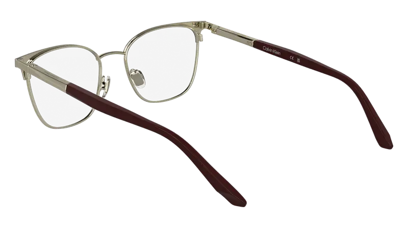 Calvin Klein Donna CK25105 605 Montature da vista Metallo Bordeaux Cat Eye Normale miniatura 3