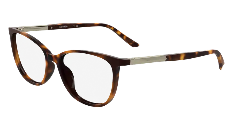 Calvin Klein Donna CK25512 240 Montature da vista Bio-iniettato Havana Cat Eye Normale