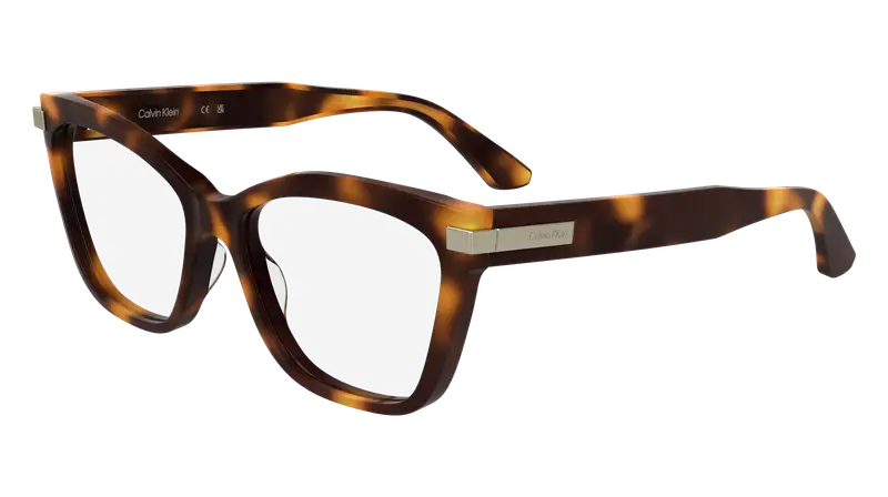 Calvin Klein Donna CK25513 240 Montature da vista Acetato Havana  Cat Eye Normale