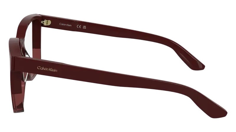Calvin Klein Donna CK25516 605 Montature da vista Acetato Bordeaux Squadrata Normale miniatura 2