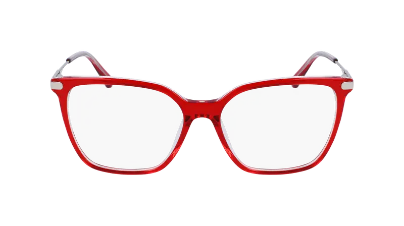 Calvin Klein Donna CKJ22646 600 Montature da vista Acetato Rosso Farfalla Normale Fotocromatiche miniatura 2