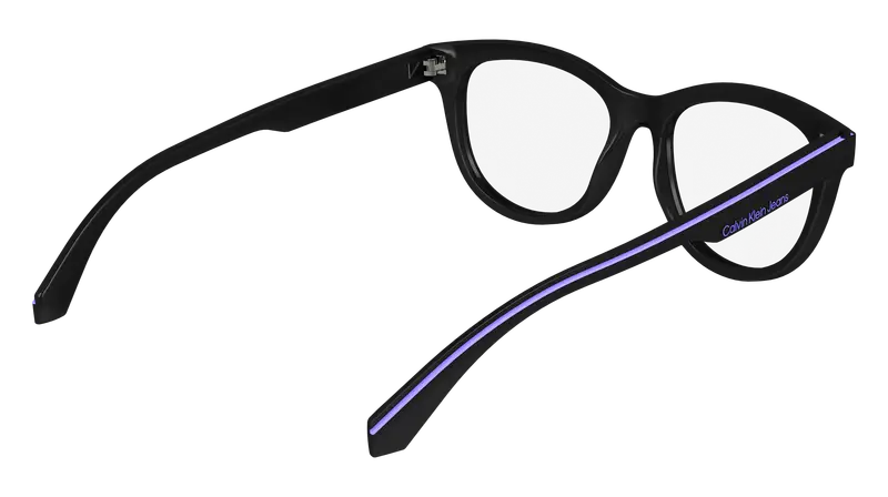 Calvin Klein Donna CKJ24611 001 Montature da vista Bio-iniettato Nero Rotonda Normale miniatura 3