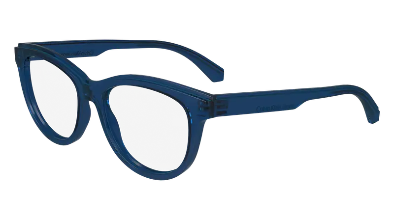 Calvin Klein Donna CKJ24611 400 Montature da vista Bio-iniettato Blu Rotonda Normale