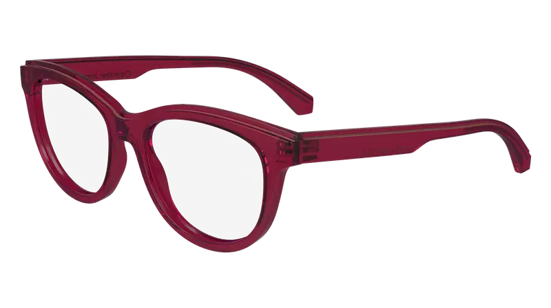 Calvin Klein Donna CKJ24611 679 Montature da vista Bio-iniettato Rosso Rotonda Normale