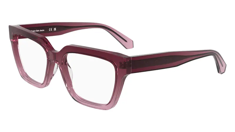 Calvin Klein Donna CKJ25609 602 Montature da vista Acetato Rosa Cat Eye Normale
