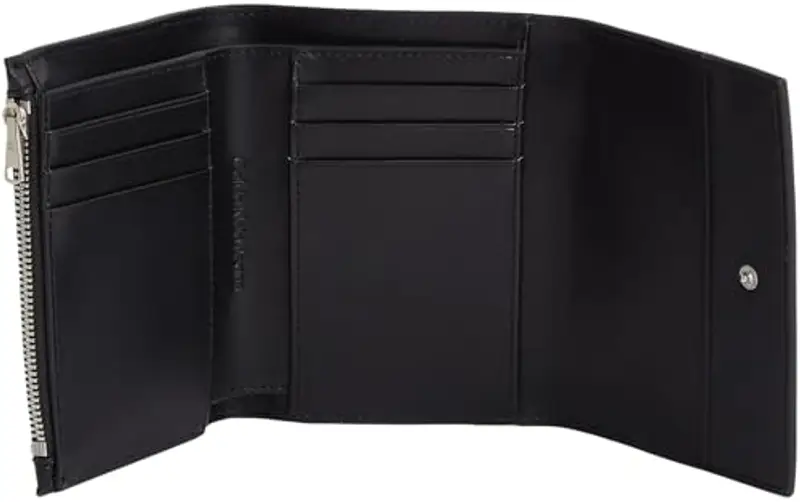 Calvin Klein Donna Portafoglio Sculpted Medium Trifold Pieghevole, Nero (Black), Taglia Unica miniatura 3
