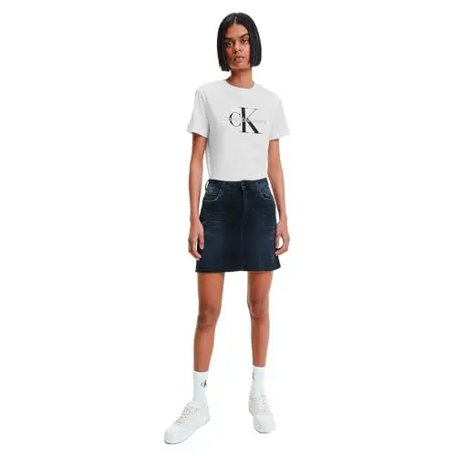 Calvin Klein T-shirt Donna Bianco 2744108 miniatura 3