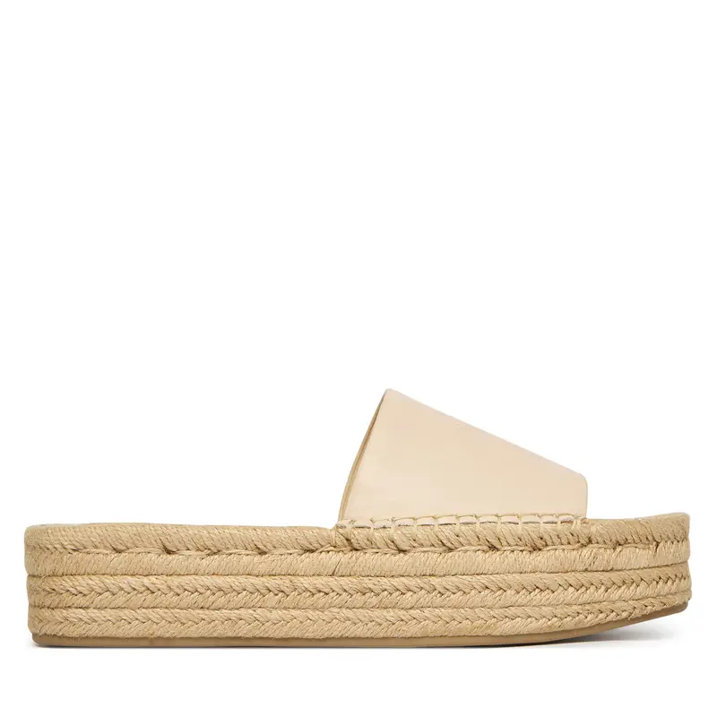 Espadrillas Calvin Klein Flatf Espa Mule Lth Mg HW0HW03027 Beige