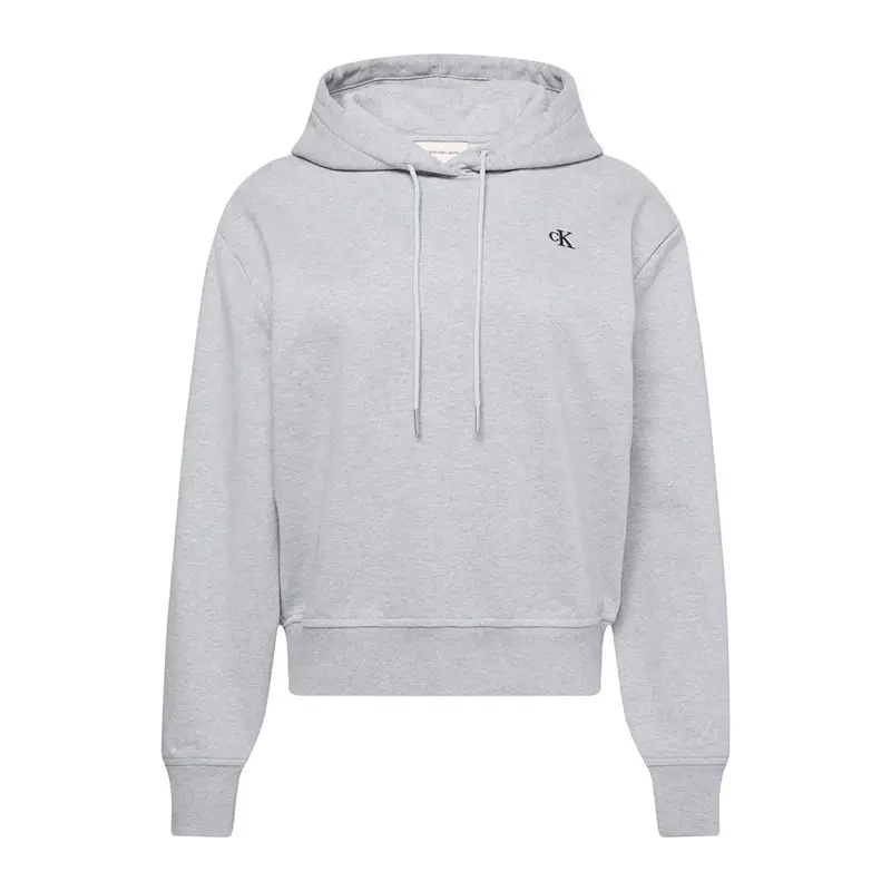 Felpa Con Cappuccio Logo Piccolo Grigio Donna XS