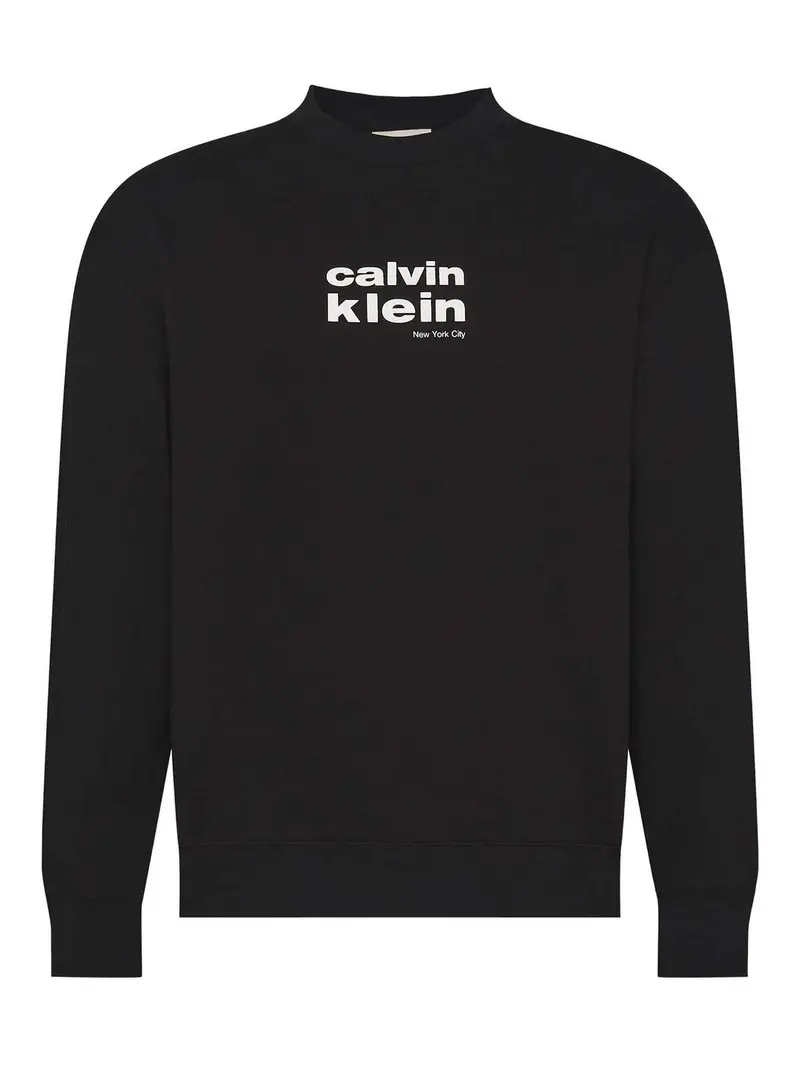 Felpa con grafica retrÃ² Is350 in pile Nero