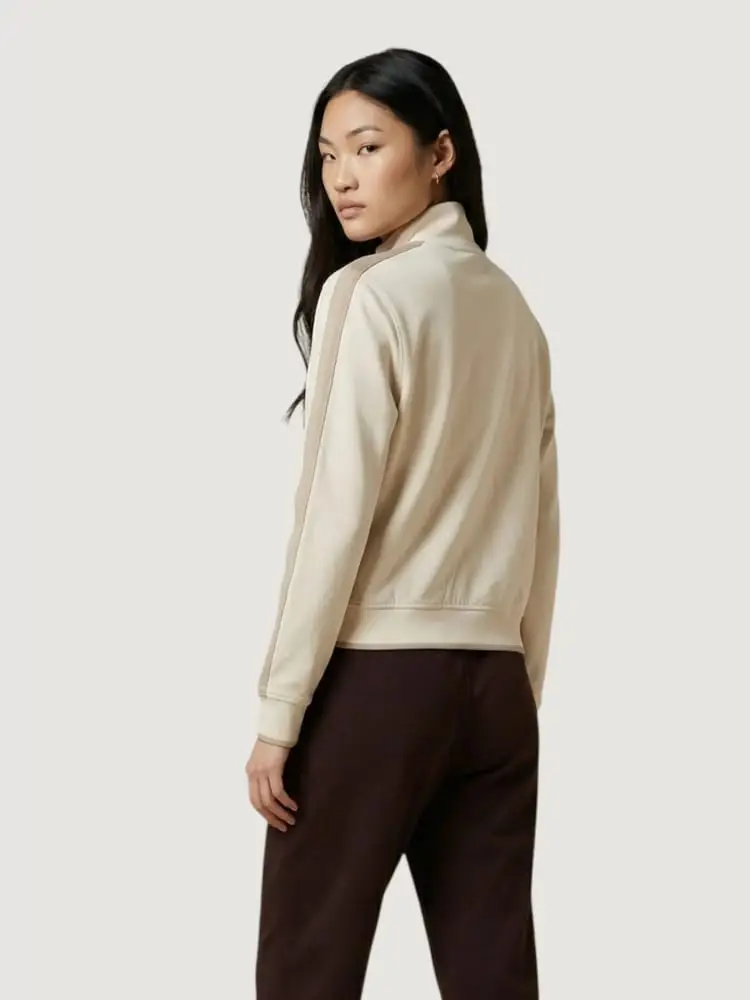 felpa crema donna mini logo miniatura 2