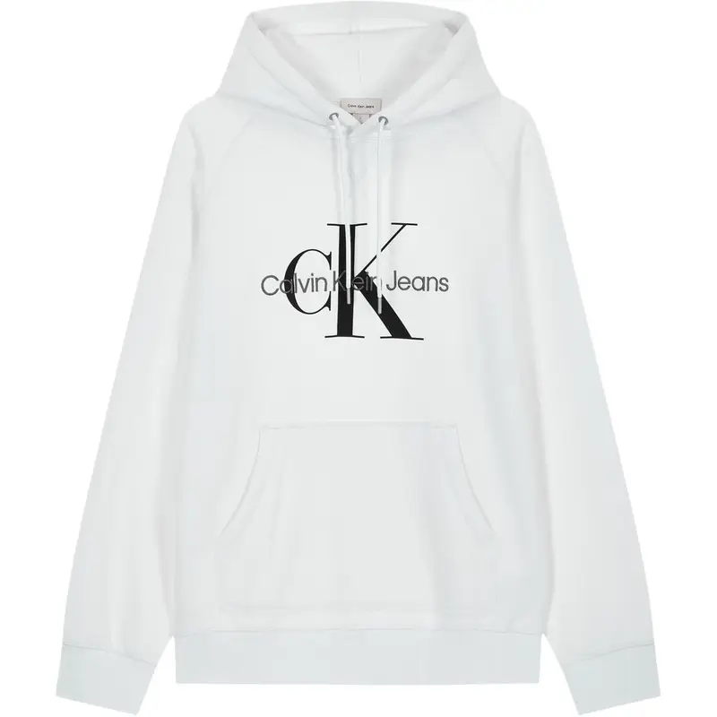 Calvin Klein Maglia uomo bianco brillante con stampa