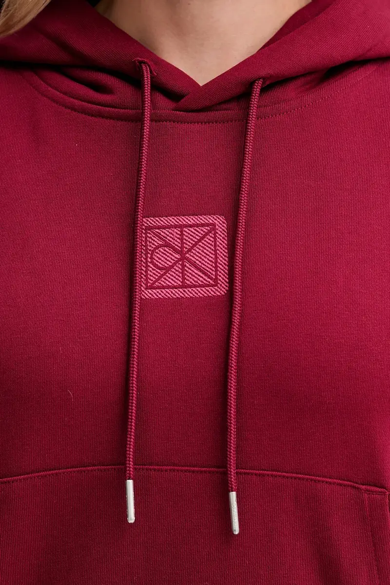 felpa donna colore granata con cappuccio LV044D204G miniatura 5