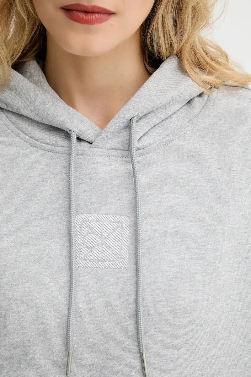 felpa donna colore grigio con cappuccio LV044D204G miniatura 5