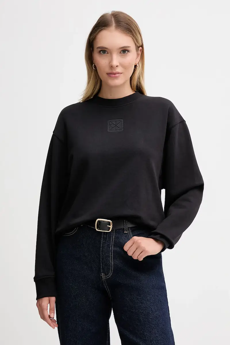 felpa donna colore nero LV044D203G