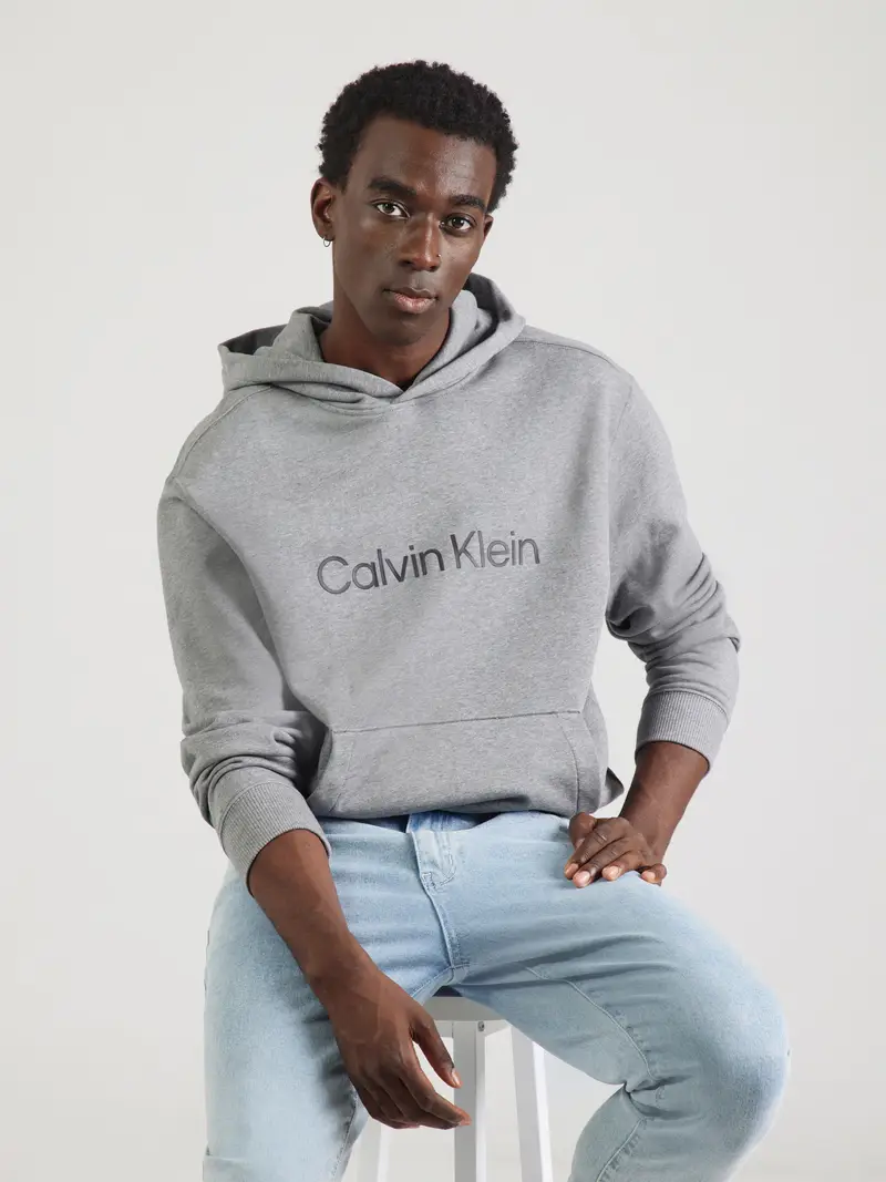 Felpa grigio sfumato / nero miniatura 2