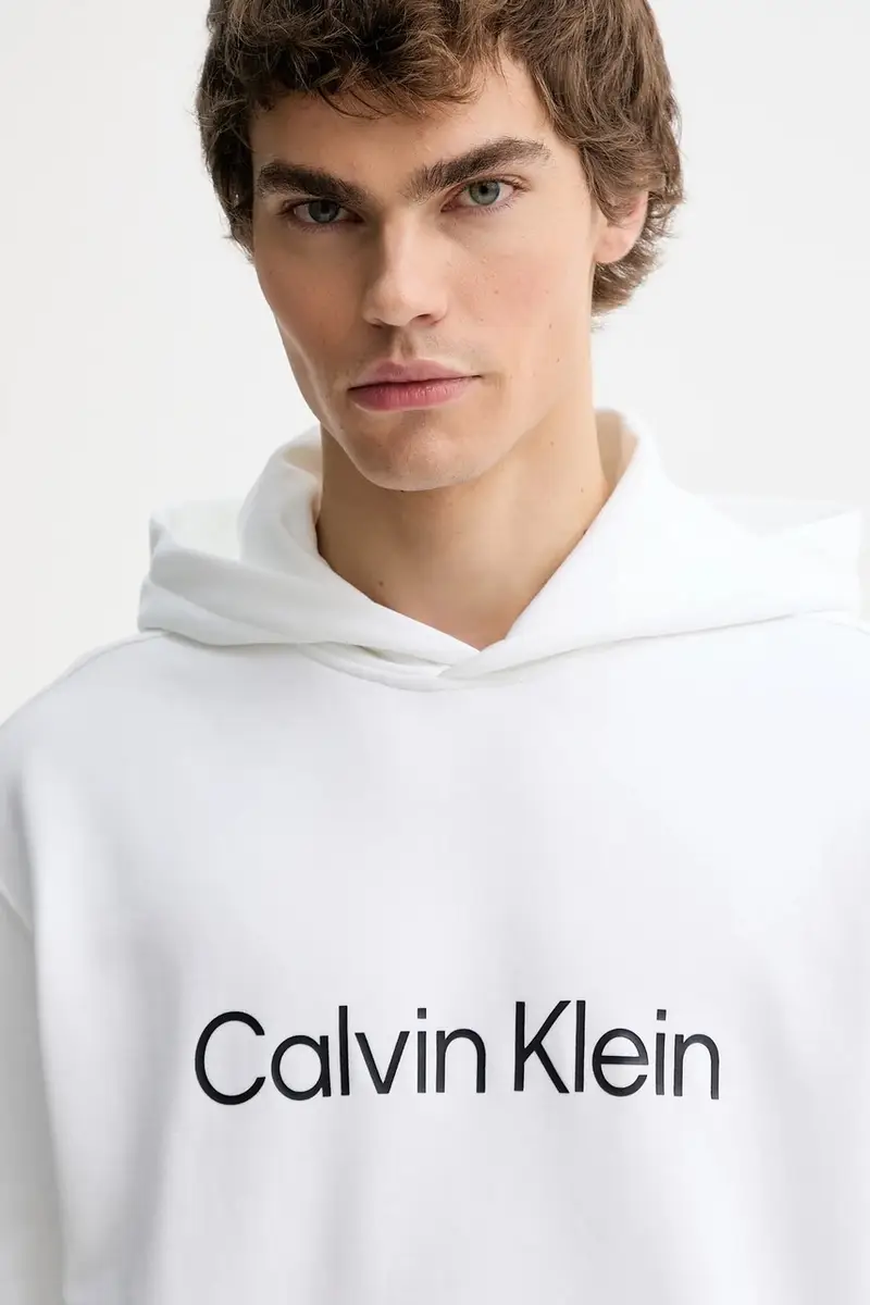 felpa in cotone Bianco miniatura 4